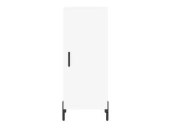Aparador alto madera contrachapada blanco 34,5x34x180 cm