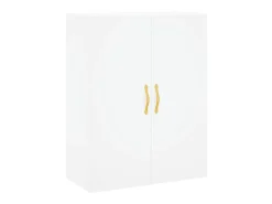 Aparador alto madera contrachapada blanco 69,5x34x180 cm ES37754