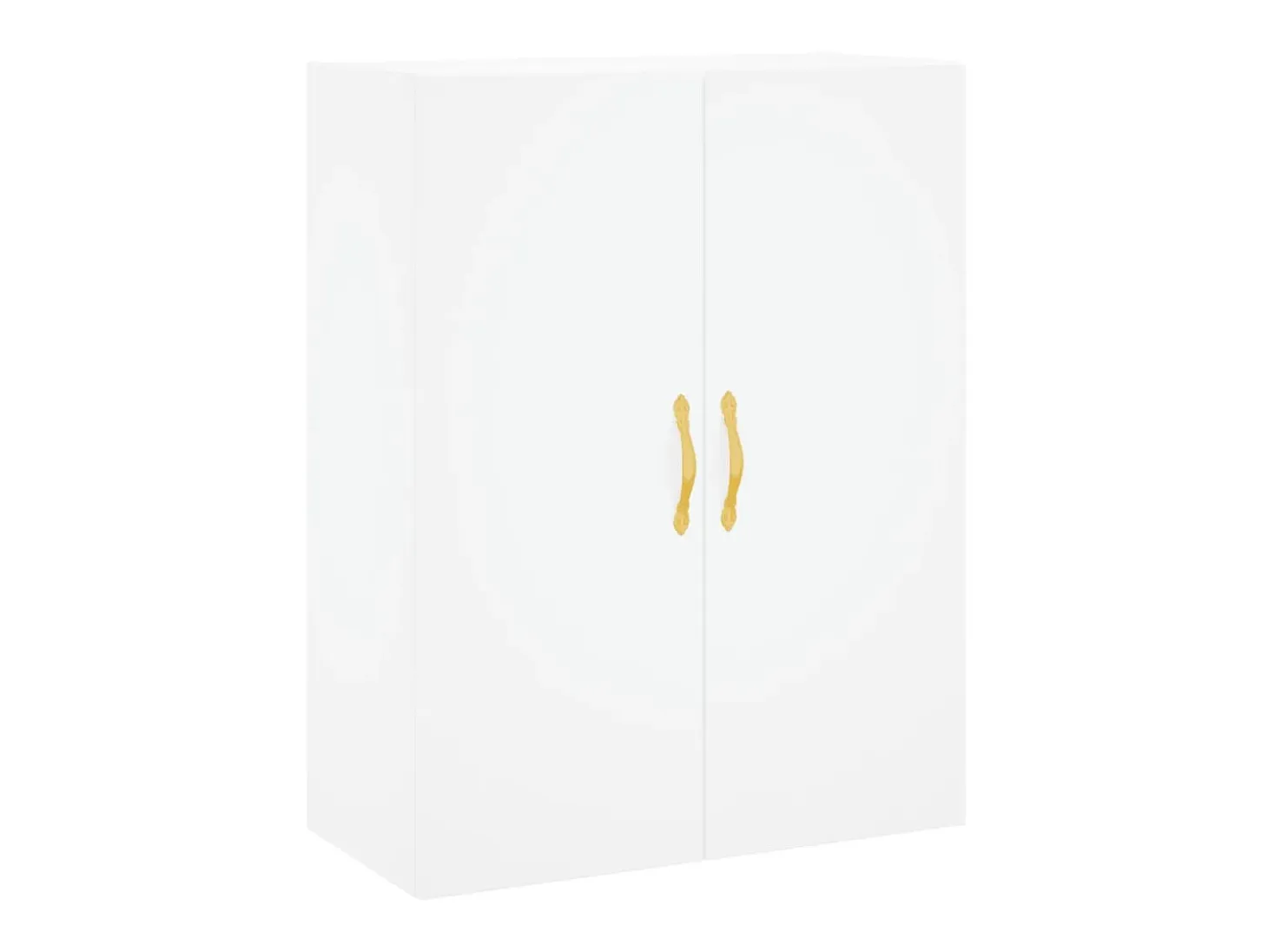 Aparador alto madera contrachapada blanco 69,5x34x180 cm ES37754