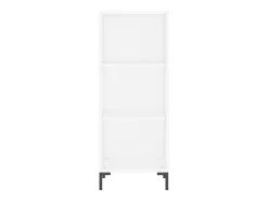 Aparador alto madera contrachapada blanco 34,5x34x180 cm