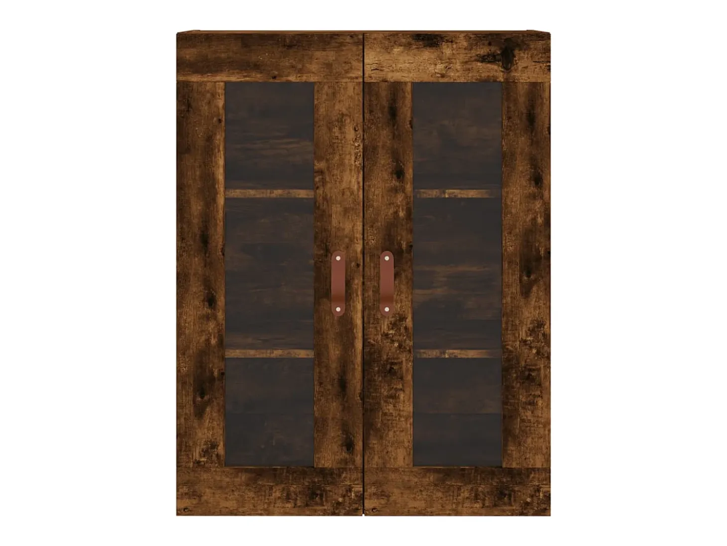 Aparador alto madera contrachapada roble ahumado 69,5x34x180 cm