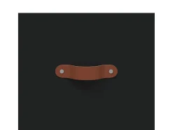 Aparador alto madera contrachapada negro 69,5x34x180 cm