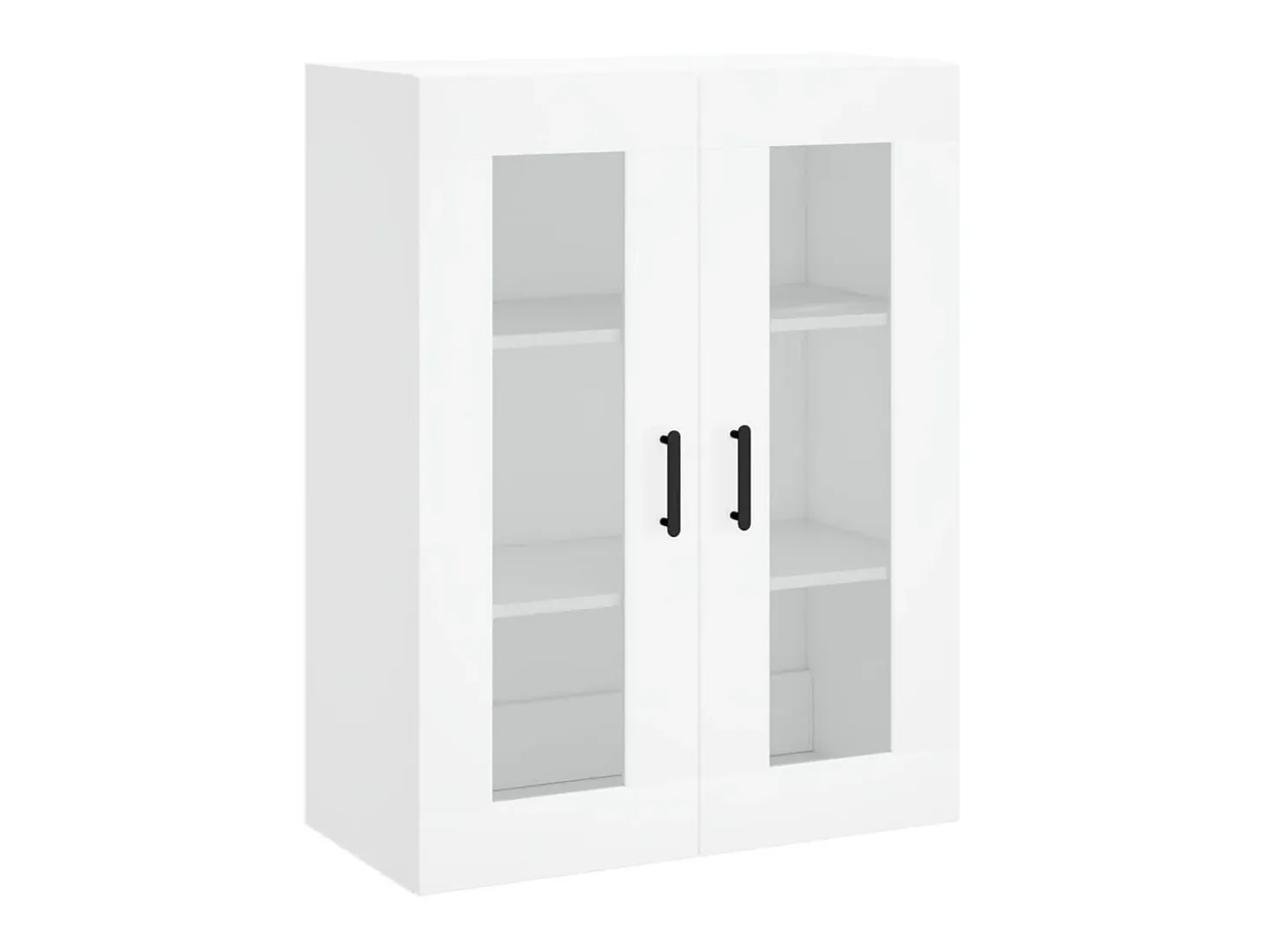 Aparador alto madera contrachapada blanco 69,5x34x180 cm ES85455