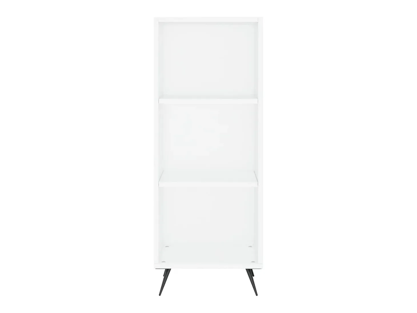 Aparador alto madera contrachapada blanco 34,5x34x180 cm