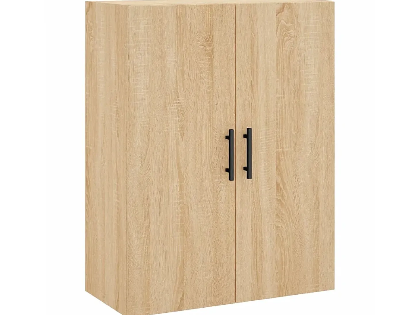 Aparador alto madera contrachapada color roble 69,5x34x180 cm ES899862