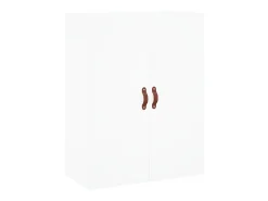 Aparador alto madera contrachapada blanco 69,5x34x180 cm ES12360