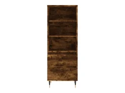 Aparador alto madera contrachapada roble ahumado 40x36x110 cm