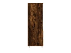 Aparador alto madera contrachapada roble ahumado 40x36x110 cm