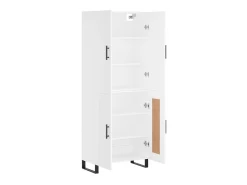 Aparador alto madera contrachapada blanco 69,5x34x180 cm ES66131