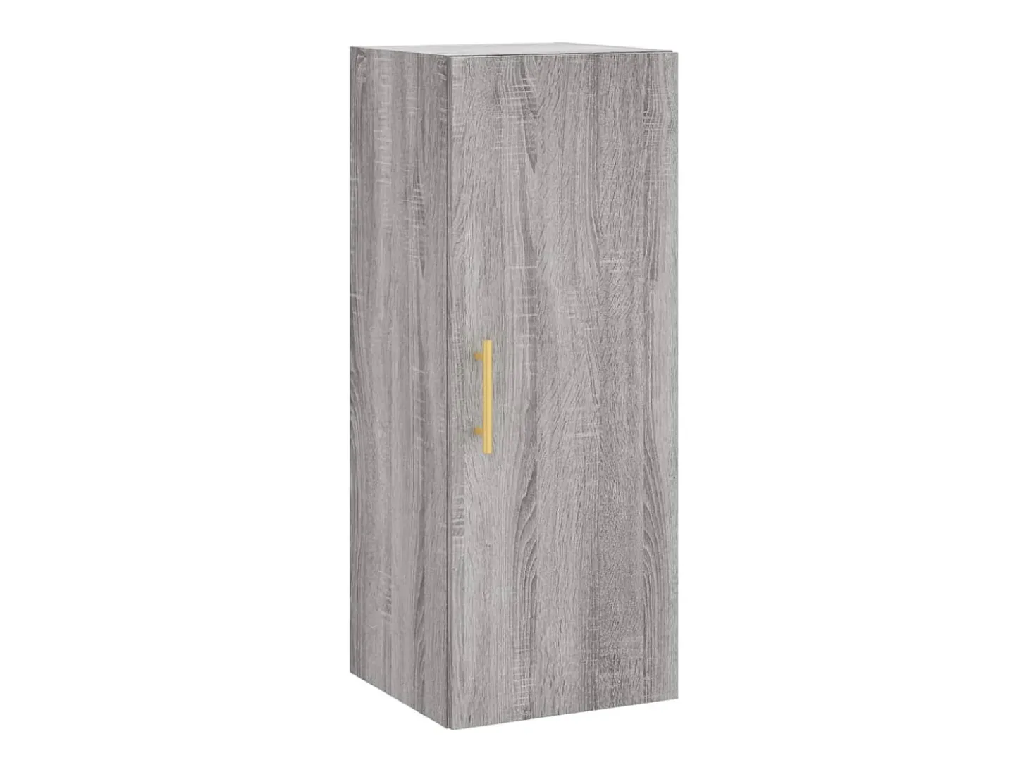 Aparador alto madera contrachapada gris Sonoma 34,5x34x180 cm