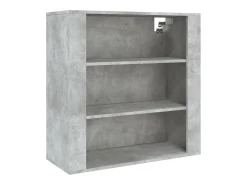 Aparador alto madera contrachapada gris hormigón