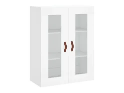 Aparador alto madera contrachapada blanco 69,5x34x180 cm ES17318