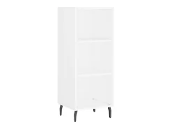Aparador alto madera contrachapada blanco 34,5x34x180 cm ES34135