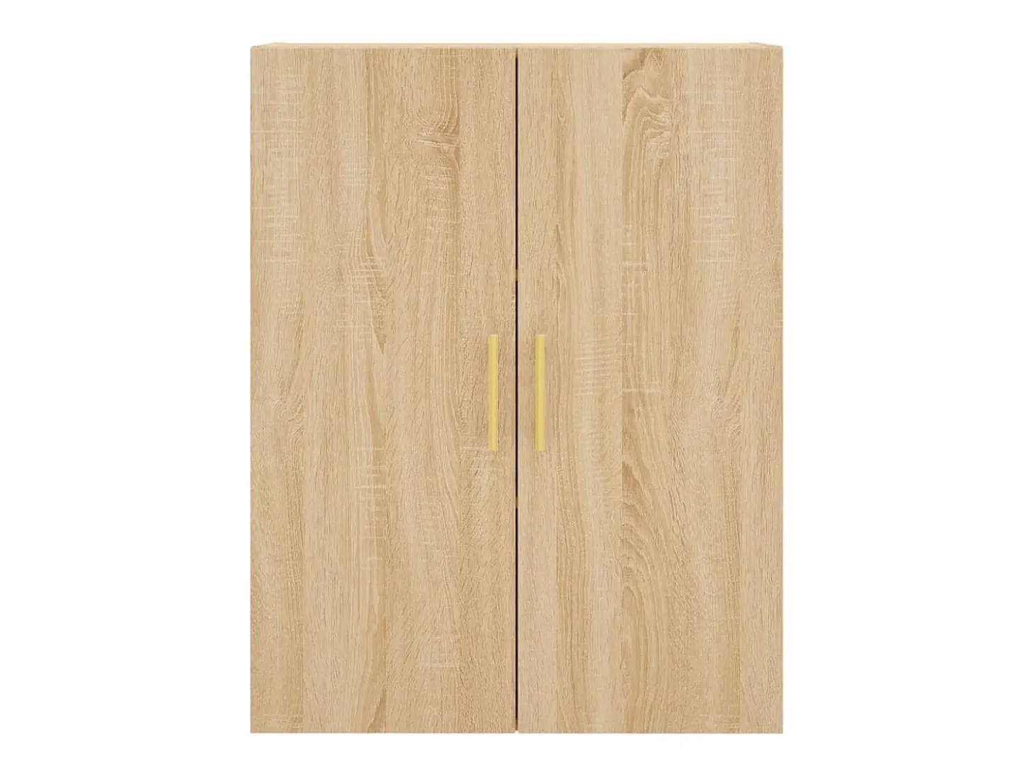 Aparador alto madera contrachapada color roble 69,5x34x180 cm