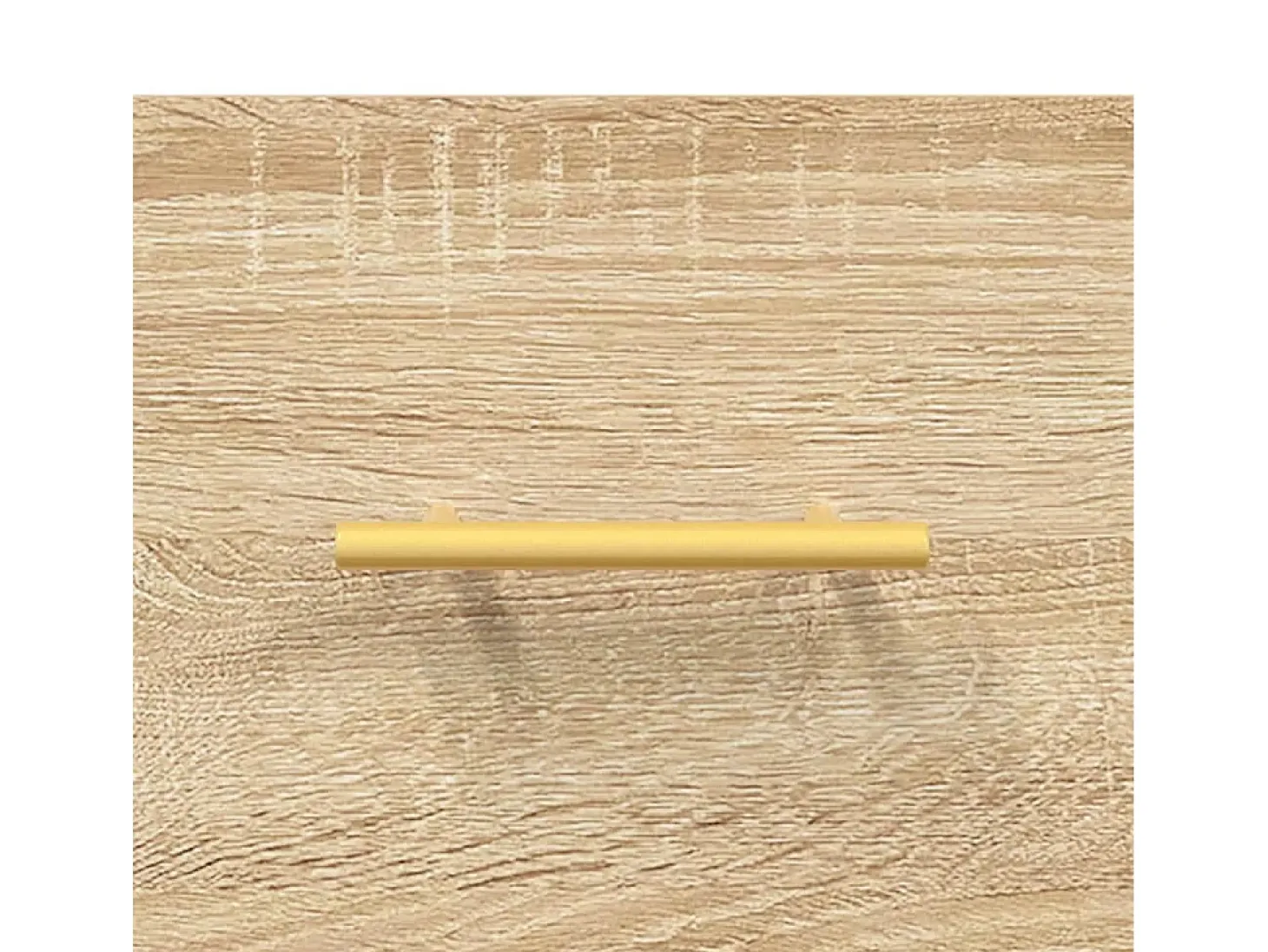 Aparador alto madera contrachapada color roble 69,5x34x180 cm