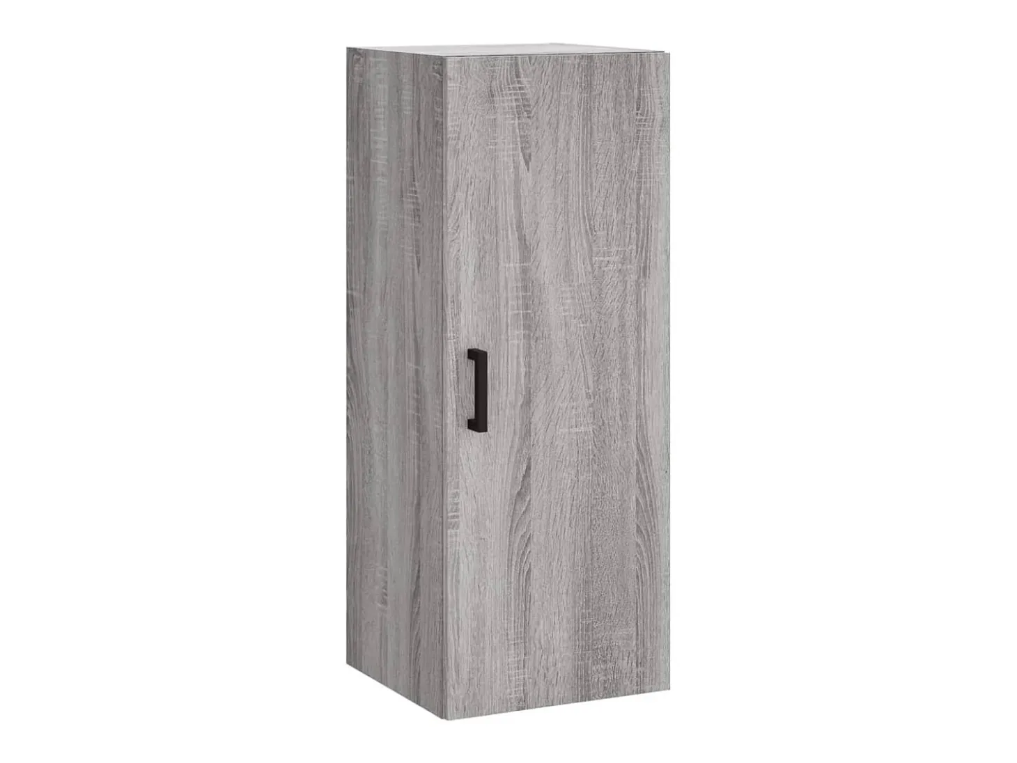 Aparador alto madera contrachapada gris Sonoma 34,5x34x180 cm ES45356