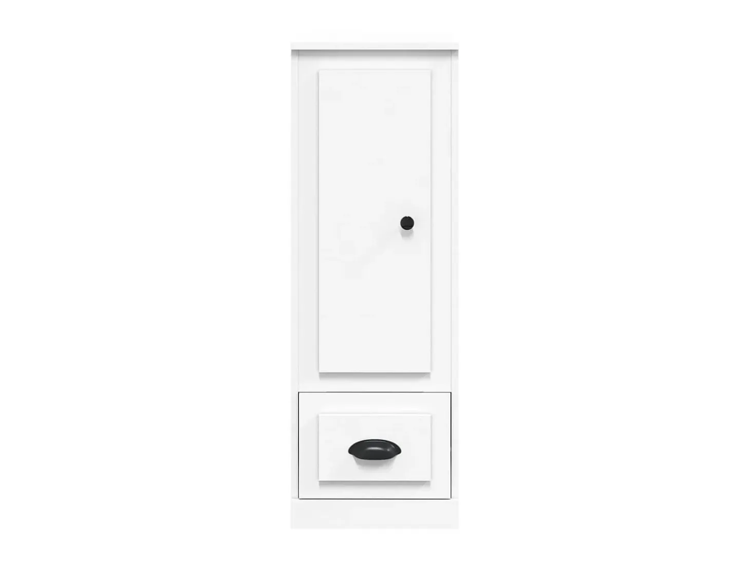Aparador alto madera contrachapada blanco 36x35,5x103,5 cm ES56962