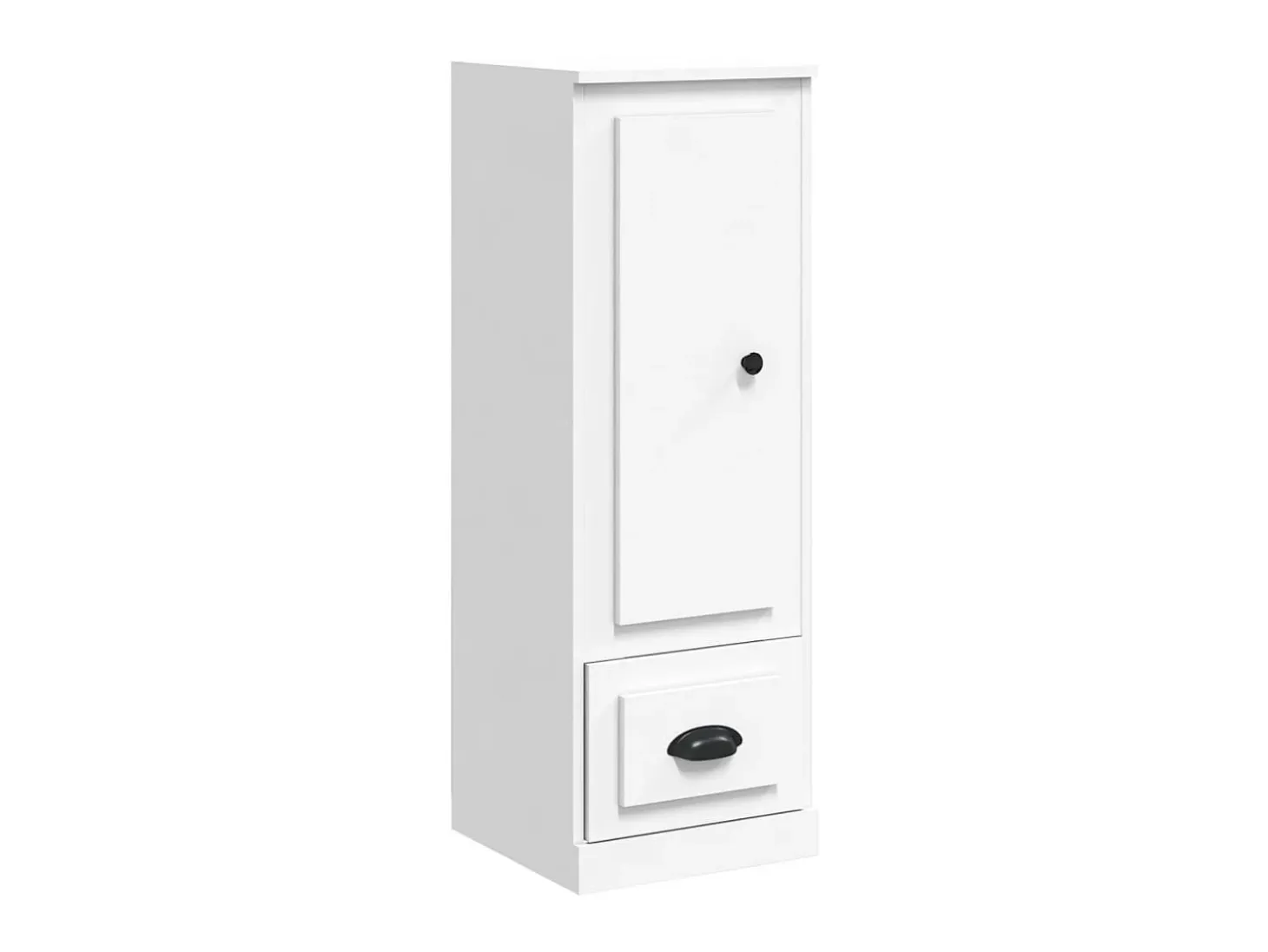 Aparador alto madera contrachapada blanco 36x35,5x103,5 cm ES56962