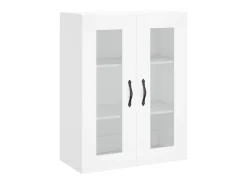 Aparador alto madera contrachapada blanco 69,5x34x180 cm ES71114