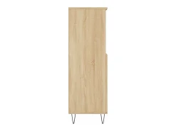 Aparador alto madera contrachapada color roble 60x36x110 cm