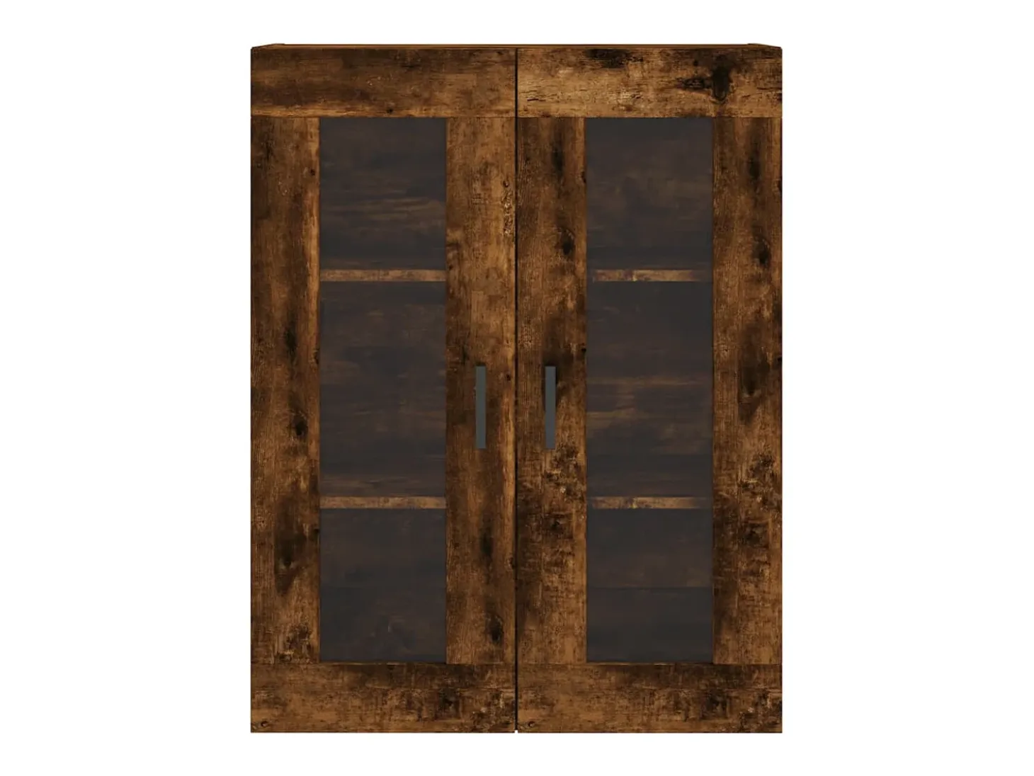 Aparador alto madera contrachapada roble ahumado 69,5x34x180 cm