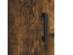 Aparador alto madera contrachapada roble ahumado 69,5x34x180 cm