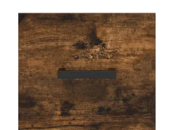 Aparador alto madera contrachapada roble ahumado 69,5x34x180 cm