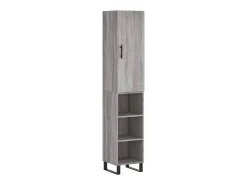 Aparador alto madera contrachapada gris Sonoma 34,5x34x180 cm ES17105