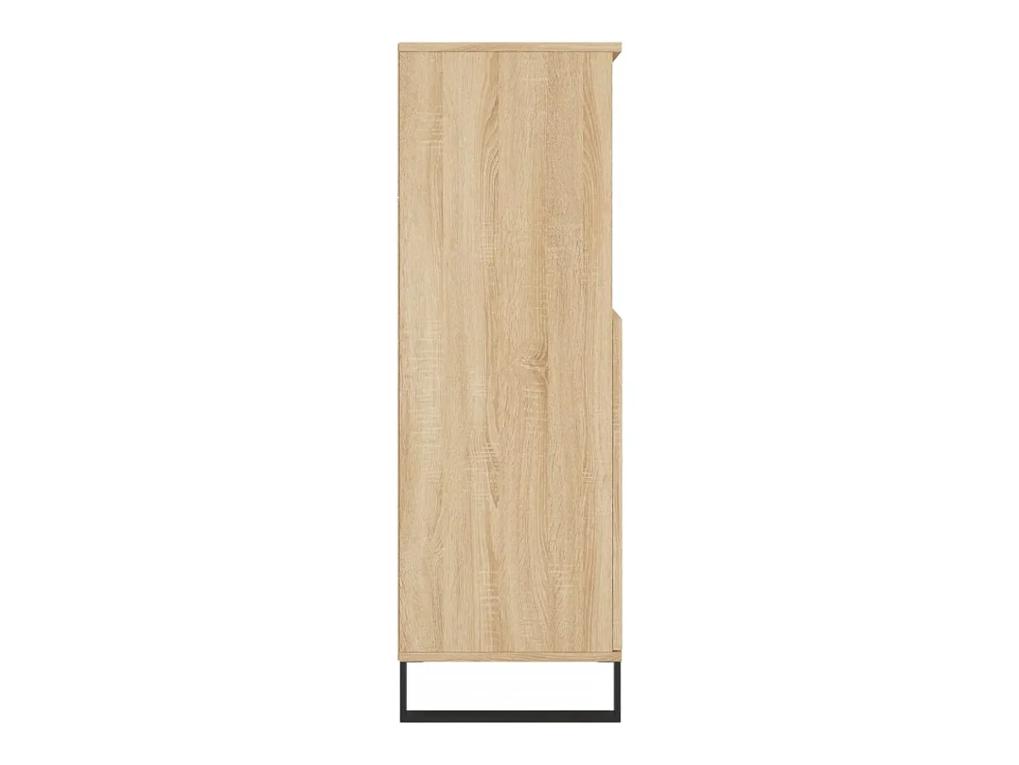 Aparador alto madera contrachapada color roble 60x36x110 cm