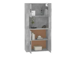Aparador alto madera contrachapada gris hormigón