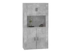 Aparador alto madera contrachapada gris hormigón