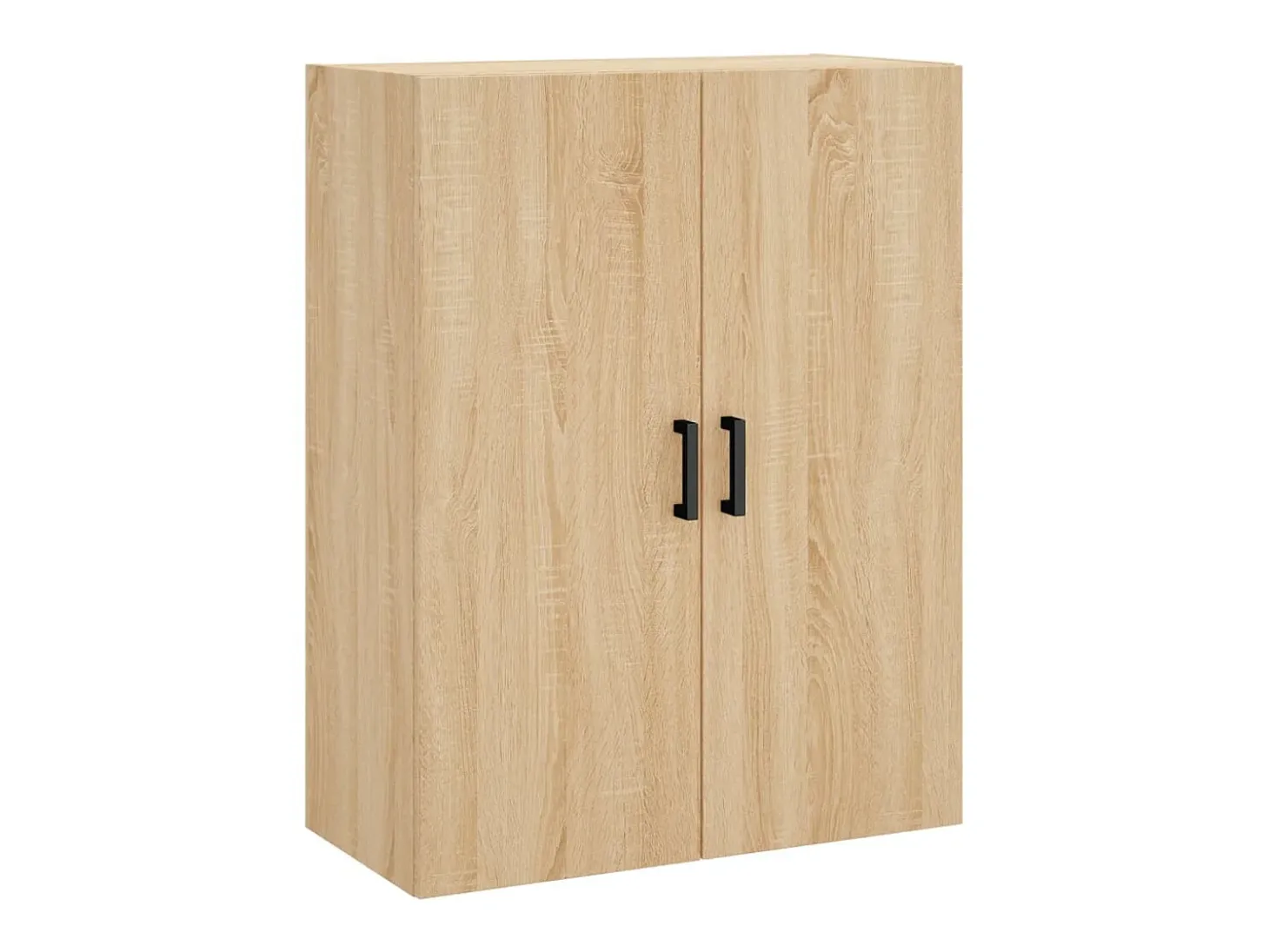 Aparador alto madera contrachapada color roble 69,5x34x180 cm ES84194