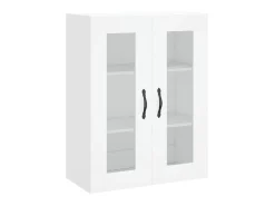 Aparador alto madera contrachapada blanco 69,5x34x180 cm ES59434