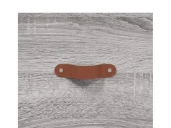Aparador alto madera contrachapada gris sonoma 69,5x34x180 cm