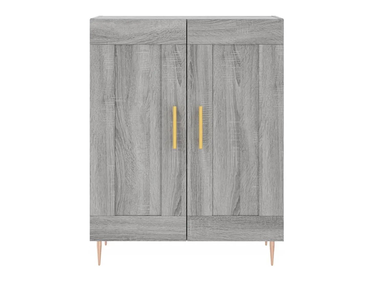 Aparador alto madera contrachapada gris sonoma 69,5x34x180 cm