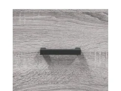 Aparador alto madera contrachapada gris sonoma 69,5x34x180 cm
