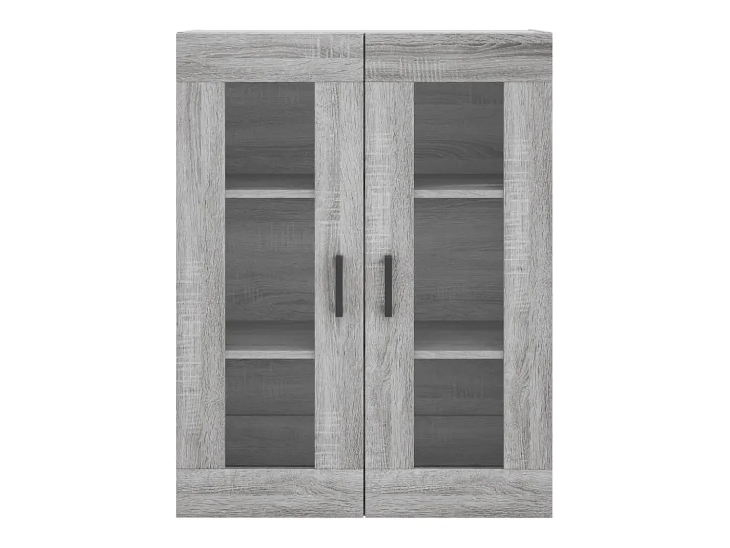 Aparador alto madera contrachapada gris sonoma 69,5x34x180 cm