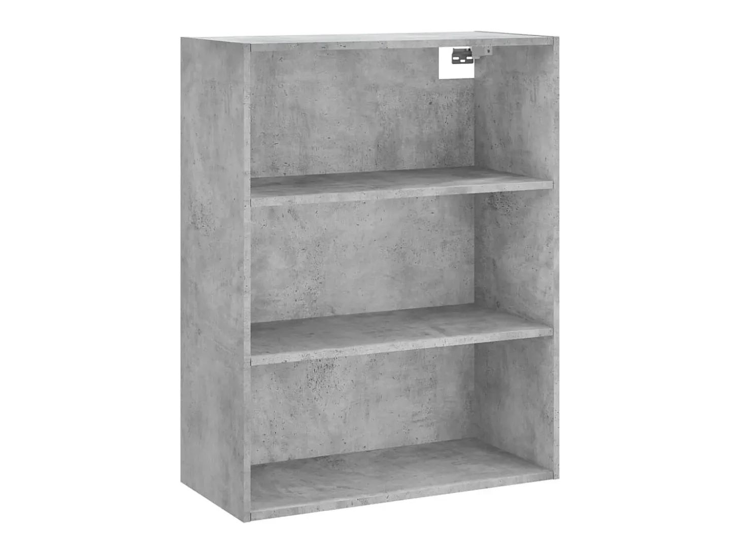 Aparador alto madera contrachapada gris hormigón 69,5x34x180 cm ES46869