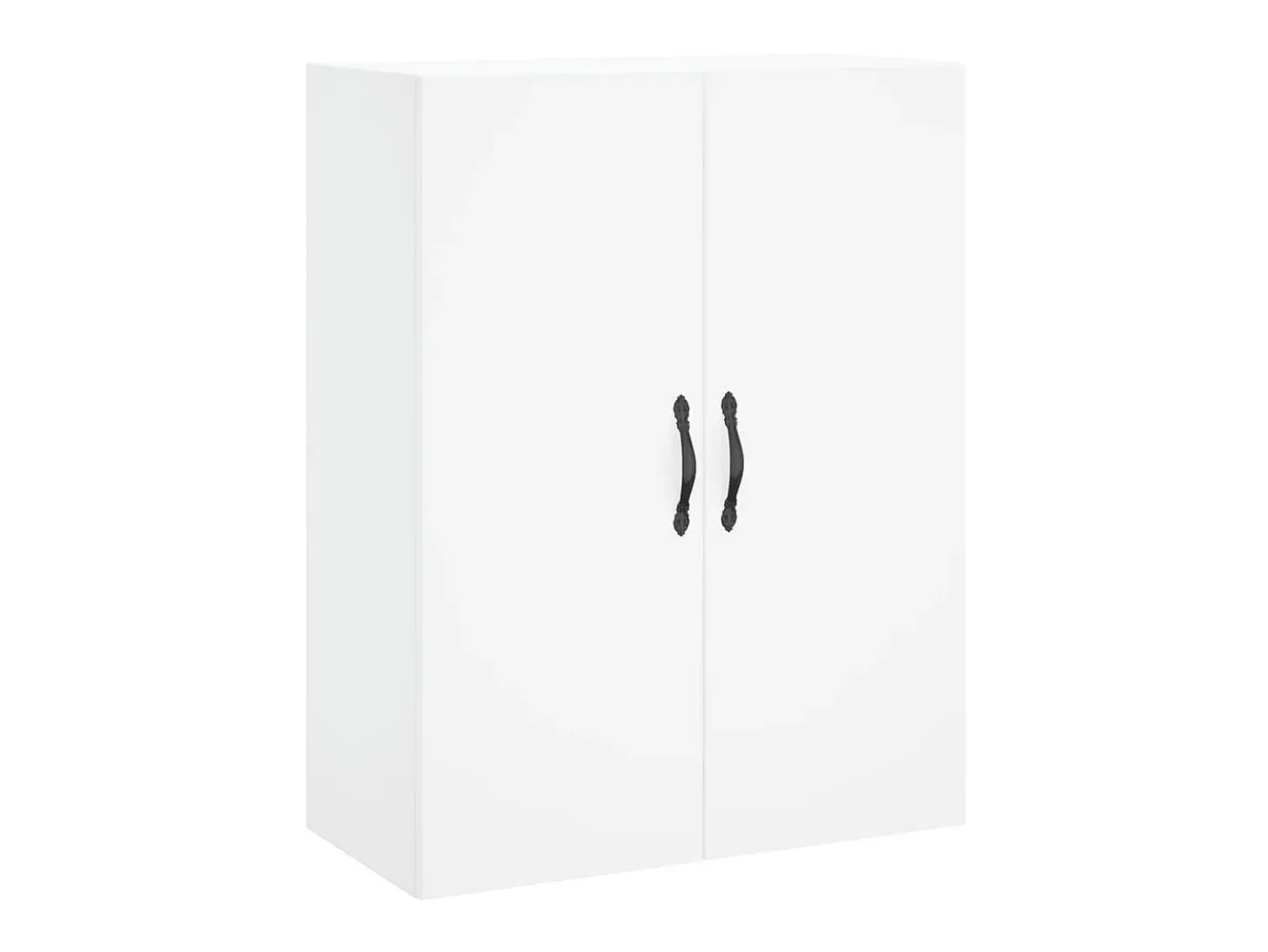 Aparador alto madera contrachapada blanco 69,5x34x180 cm ES47498
