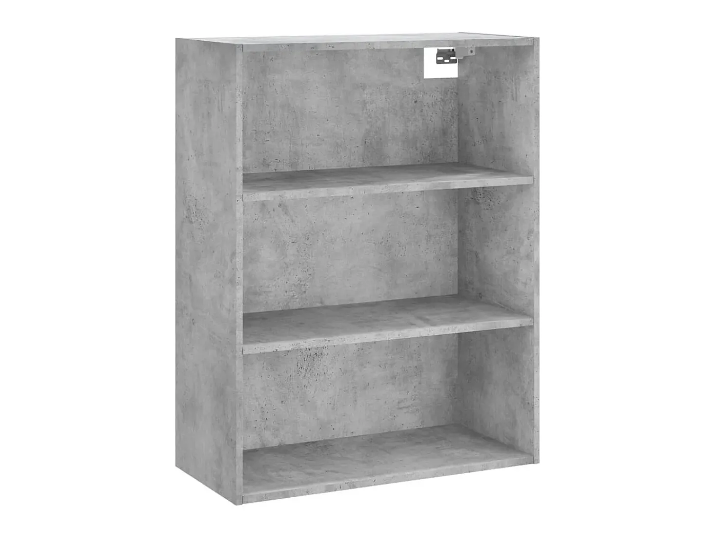 Aparador alto madera contrachapada gris hormigón 69,5x34x180 cm ES19598