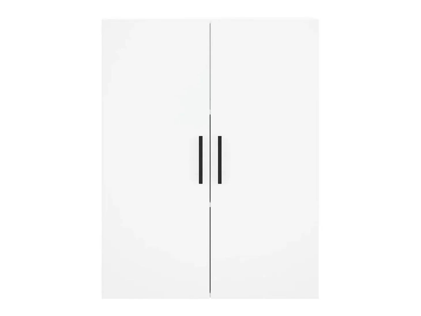Aparador alto madera contrachapada blanco 69,5x34x180 cm
