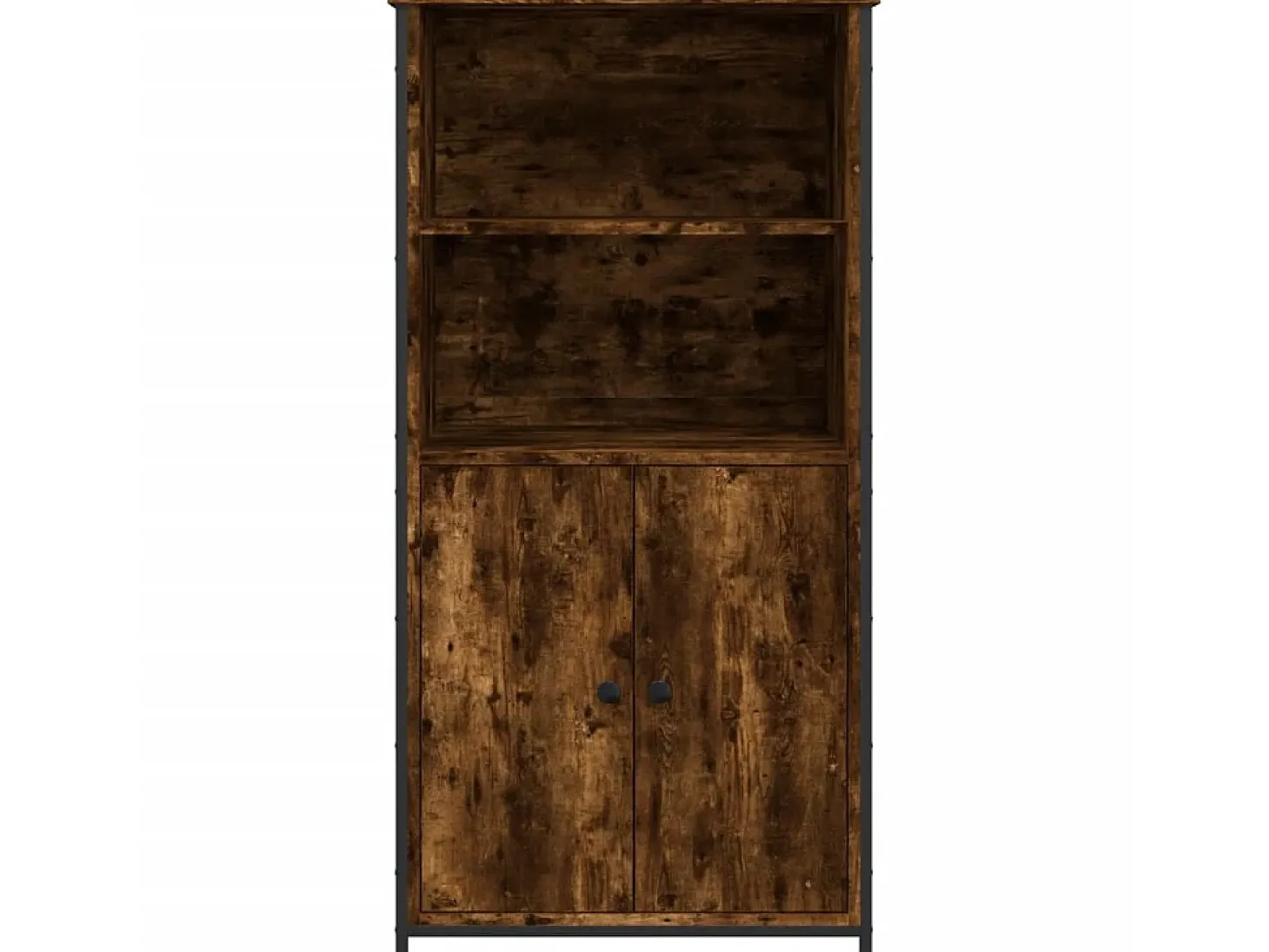 Aparador alto madera contrachapada roble ahumado 62x36x121,5 cm ES80358