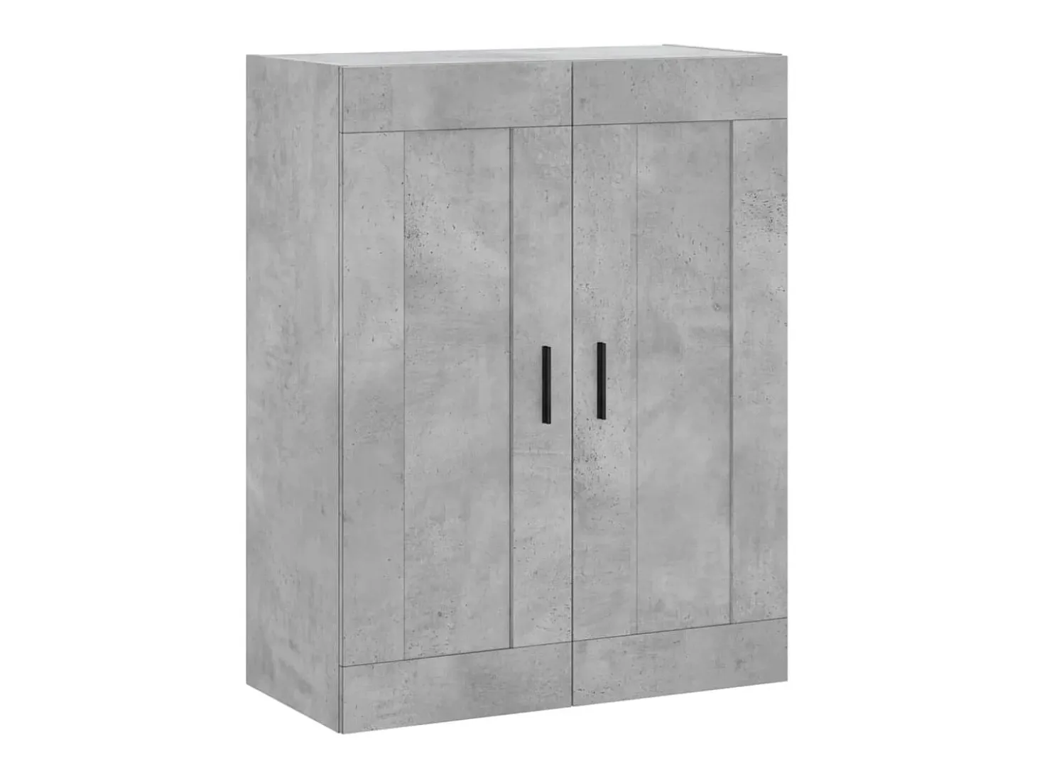 Aparador alto madera contrachapada gris hormigón 69,5x34x180 cm ES13870