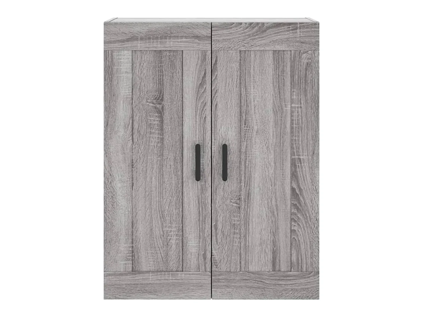 Aparador alto madera contrachapada gris sonoma 69,5x34x180 cm