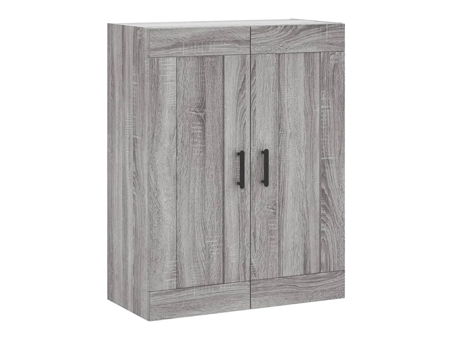 Aparador alto madera contrachapada gris sonoma 69,5x34x180 cm