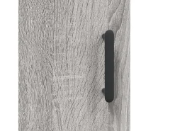 Aparador alto madera contrachapada gris sonoma 69,5x34x180 cm