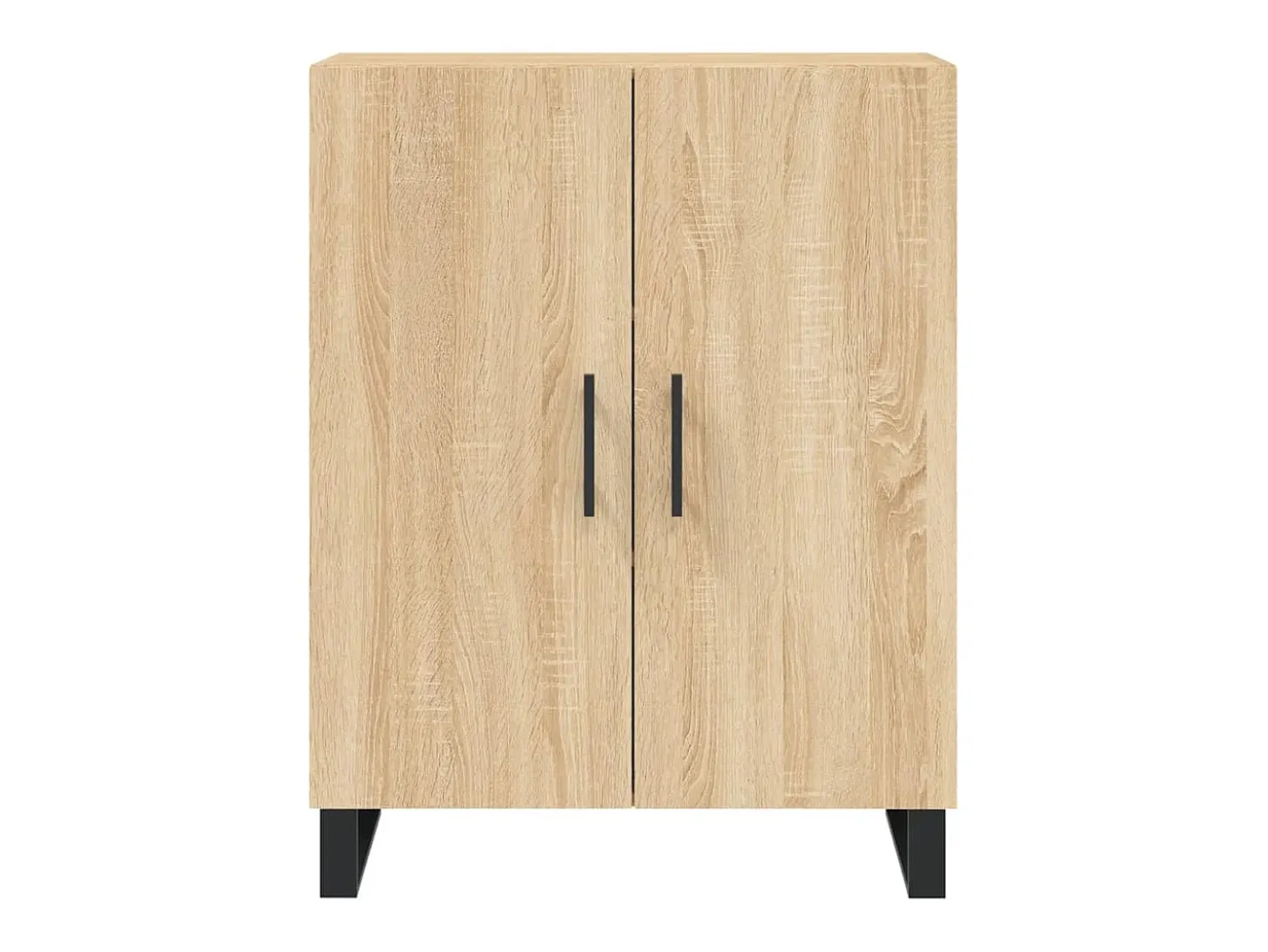 Aparador alto madera contrachapada color roble 69,5x34x180 cm