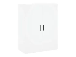 Aparador alto madera contrachapada blanco 69,5x34x180 cm ES29699