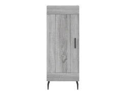 Aparador alto madera contrachapada gris Sonoma 34,5x34x180 cm