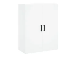 Aparador alto madera contrachapada blanco 69,5x34x180 cm ES61092